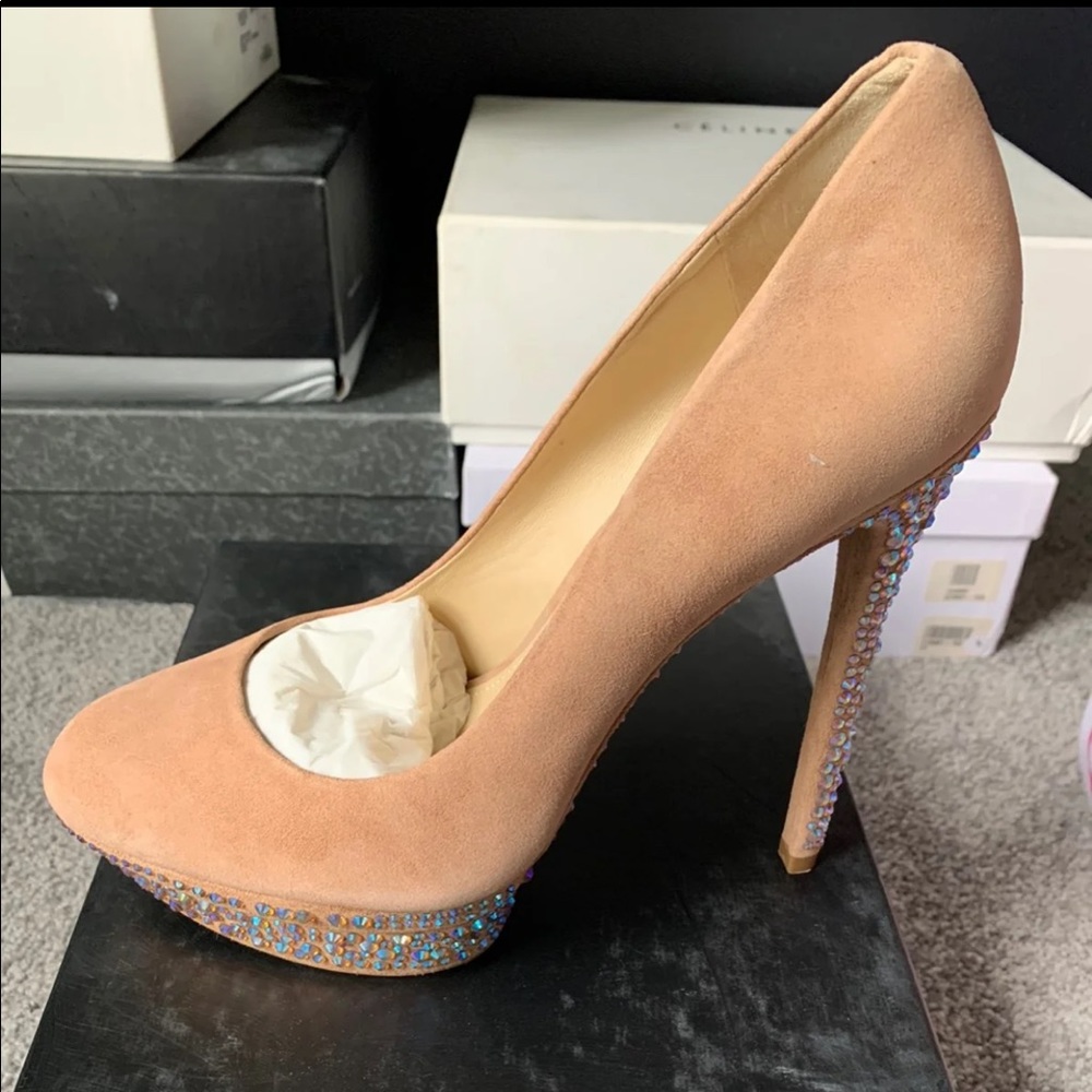 B Brian Atwood Jeweled Pumps